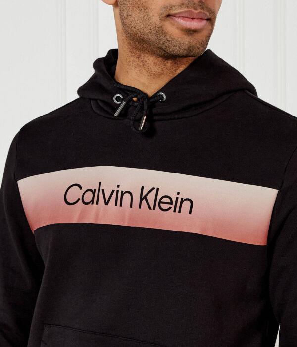 Толстовка мужская Calvin Klein с логотипом, черный — фото 4