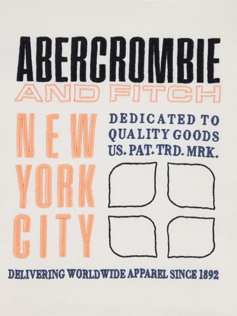 Худи с вышивкой Abercrombie Fitch Kids, нейтральный — фото 3