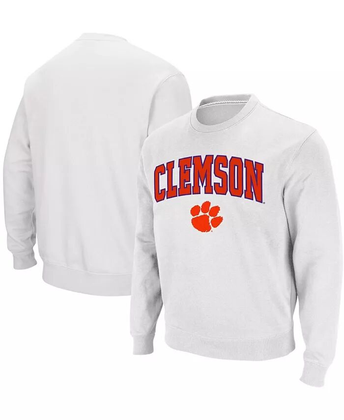 

Мужская толстовка-пуловер Clemson Tigers Arch & Logo Colosseum, белый
