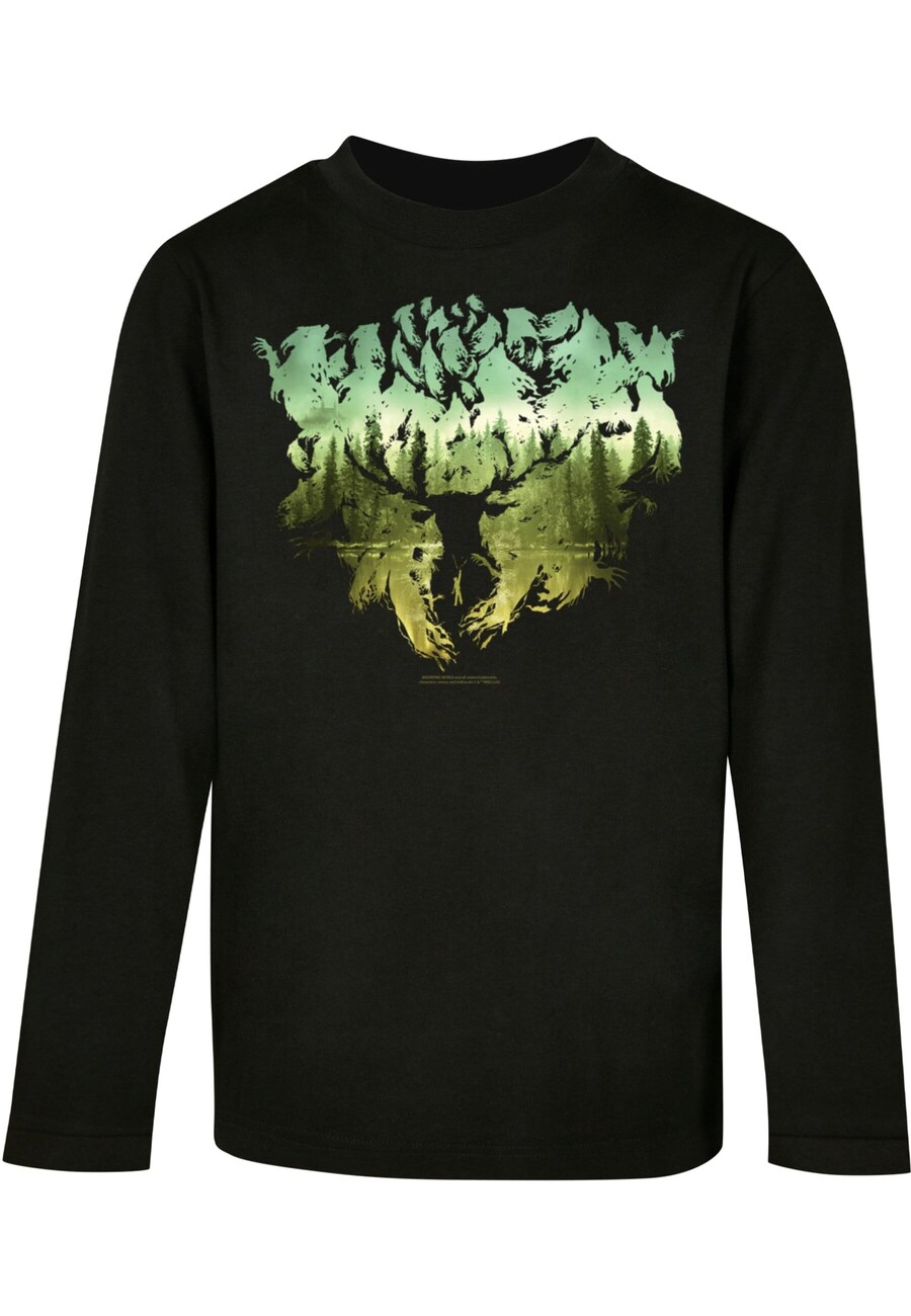 

Лонгслив ABSOLUTE CULT Shirt Harry Potter - Magical Forest, черный