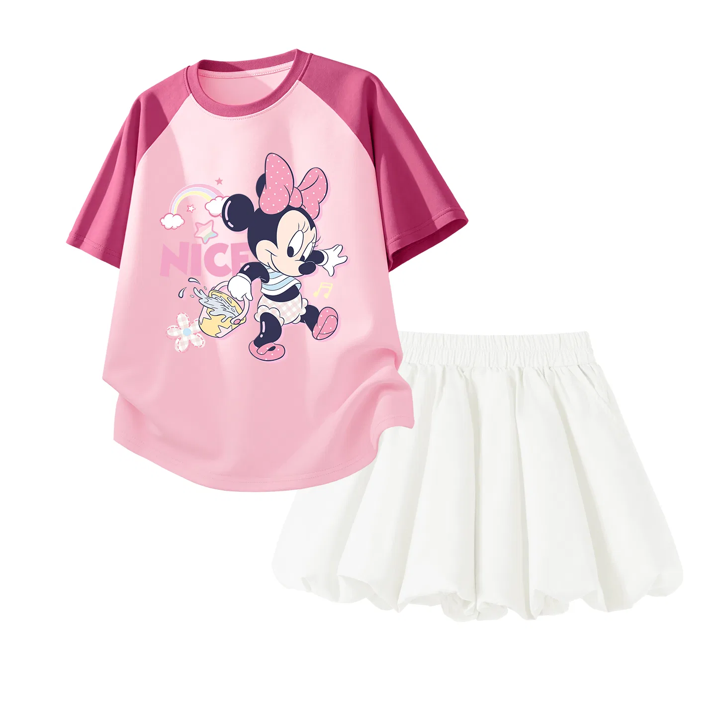 Детский спортивный костюм Disney Casual Sportswear 2 Piece Set розово-белый