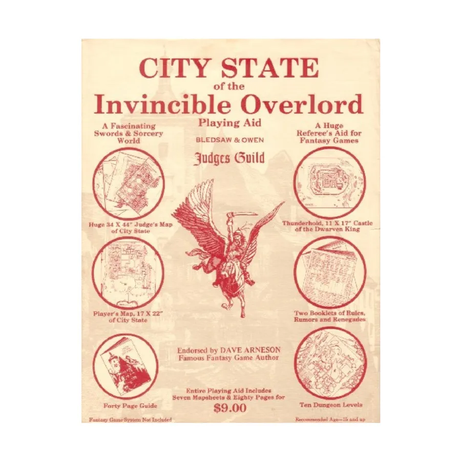 

Модуль City State of the Invincible Overlord (1st Edition), Dungeons & Dragons Fantasy Modules (A - C) (Judges Guild)