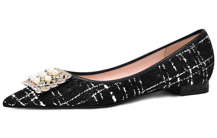 

Туфли женские повседневные Women's Casual Shoes Women's Low-Top Black Lily Wei