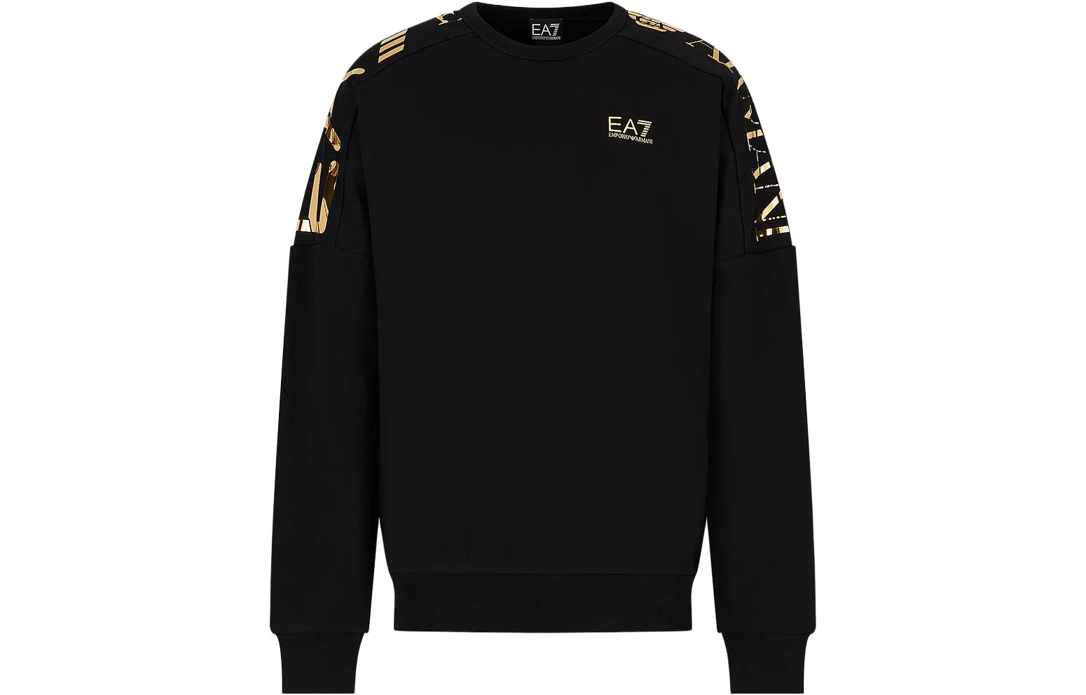 

Свитер мужской черный EA7 FW23 EMPORIO ARMANI