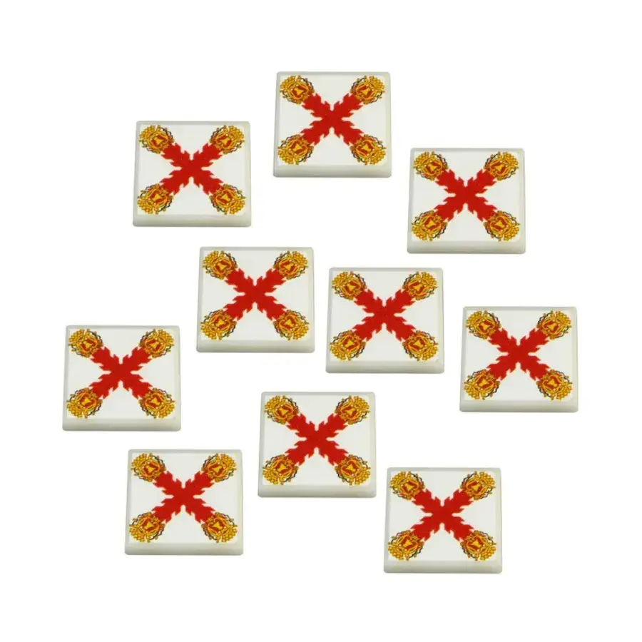 

Жетоны наполеоновской эпохи — штандарт армии Испании, Premium Printed Game Tokens