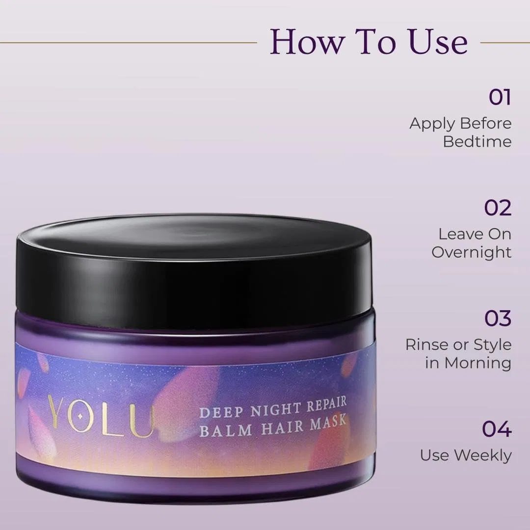 Маска для лица Yolu — Ночная для волос Sakura Deep Night Repair, , аромат вишни и гардении, 145 г — фото 4