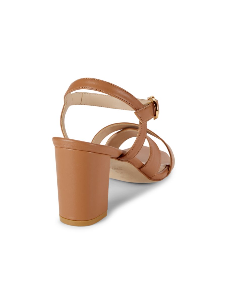 Сандалии Analeigh из кожи на каблуке Stuart Weitzman, черный — фото 3