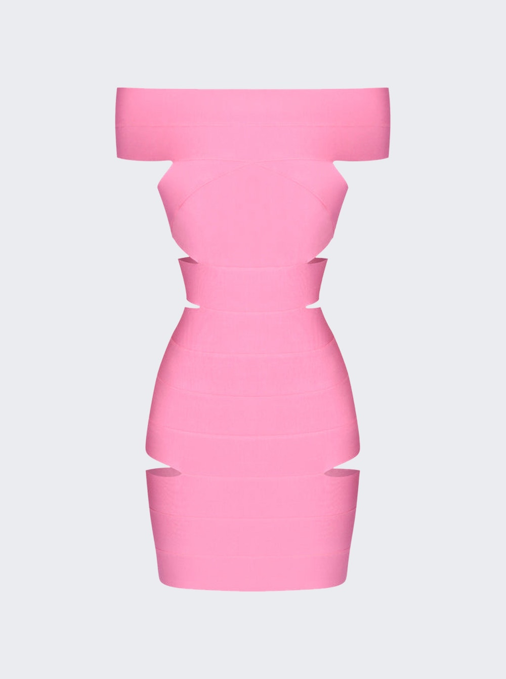 

Вязаное мини-платье Alexandre Vauthier, цвет bubblegum pink