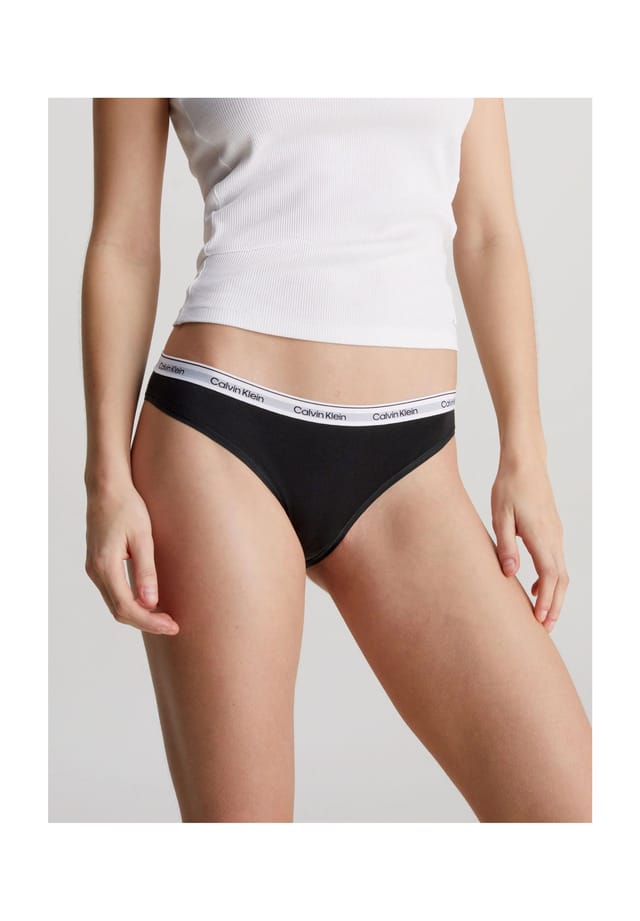 

Современные трусы с логотипом и поясом с логотипом Calvin Klein, черный
