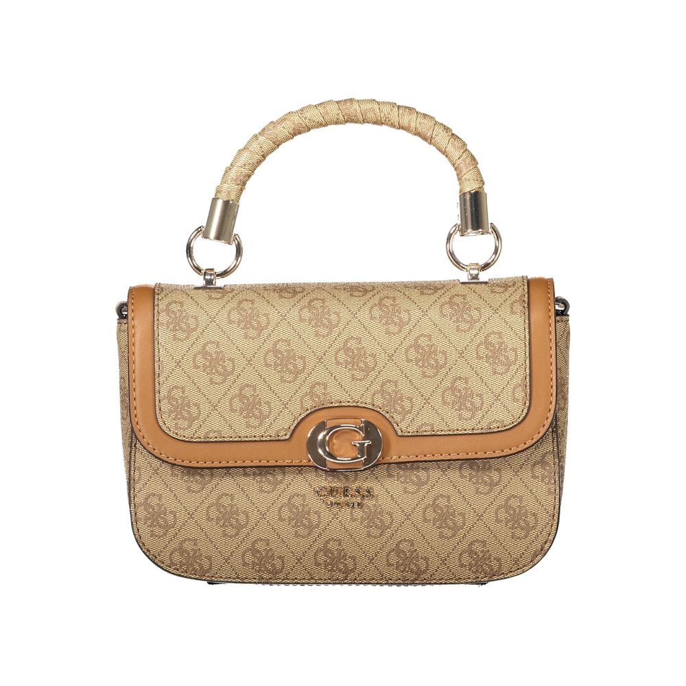

Бежевая полиэтиленовая женская сумка Guess Shoes