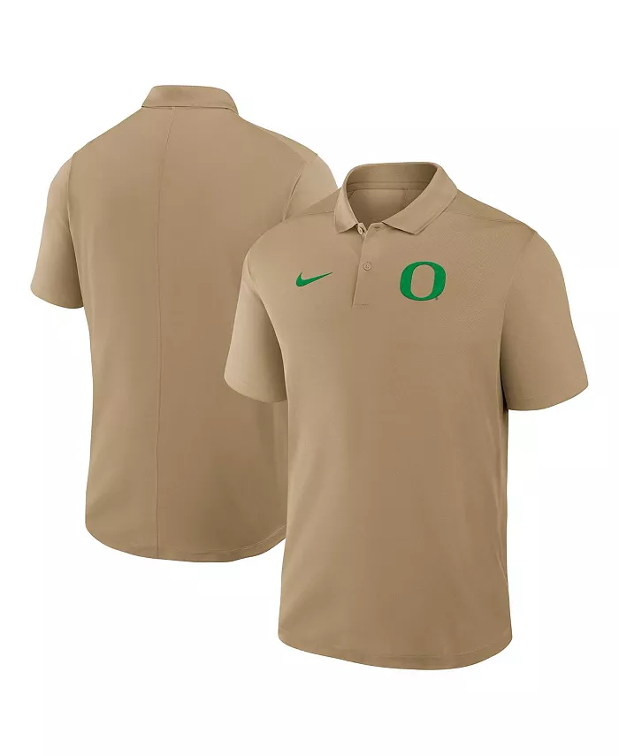 

Мужская поло Oregon Ducks Primetime Victory Primary Logo Performance песочного цвета Nike