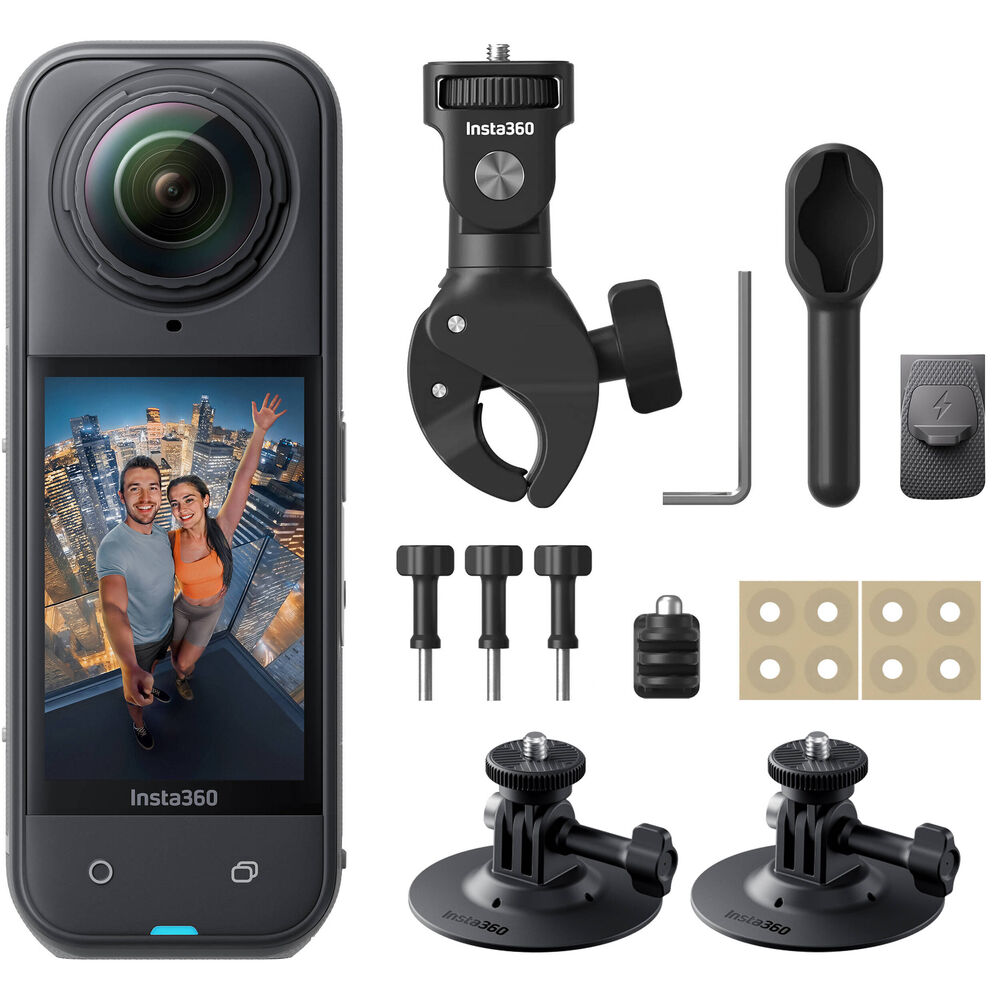 

Комплект для съемки мотоцикла с несколькими видами экшн-камер Insta360 X5 360°