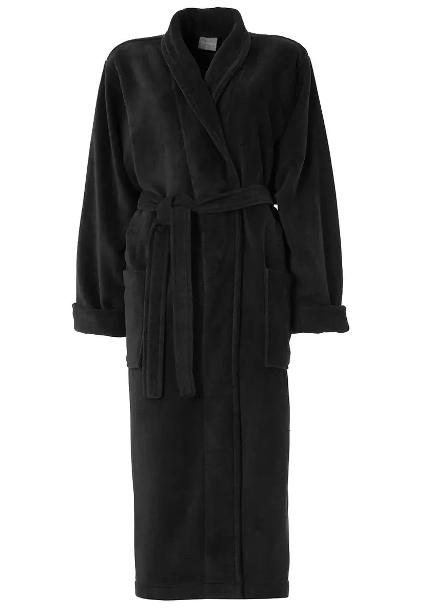 

Халат "Морской конек" " Seahorse Pure Bathrobe" (1 шт.), воротник-шалька, черный