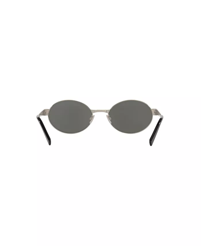 Женские овальные солнцезащитные очки, SL 692 YS000577 Saint Laurent, серебряный — фото 4