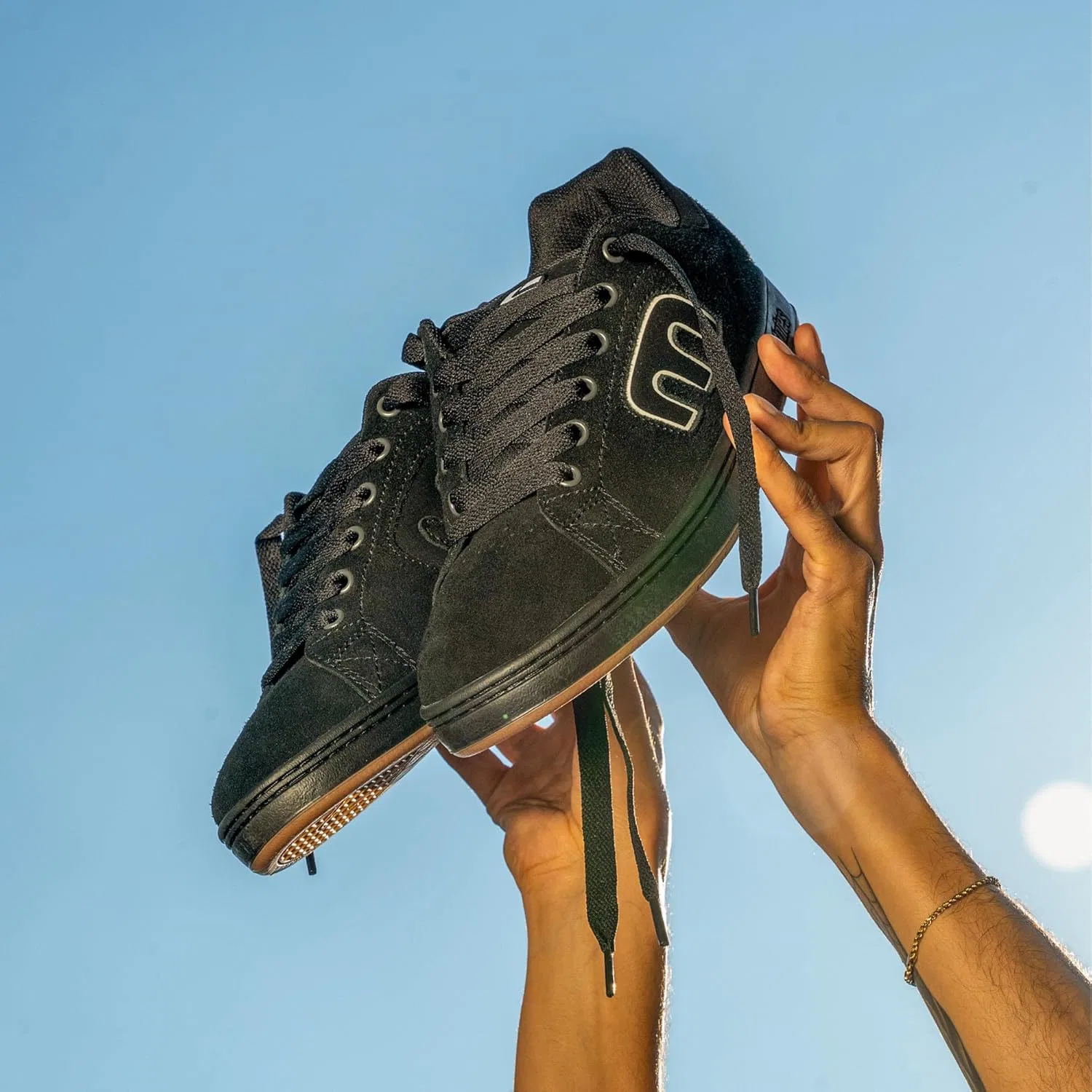 Кроссовки Etnies Unisex Callicut Skate Shoe, Black White — фото 2