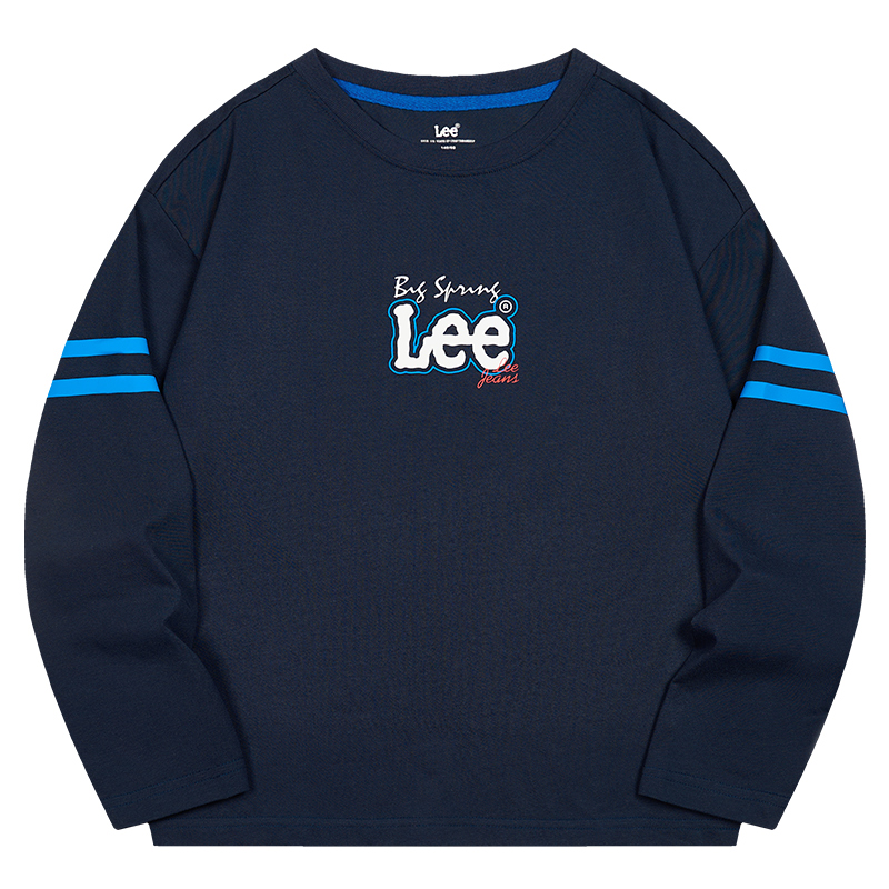 

Футболка с круглым вырезом для школьников Lee, темно-синий