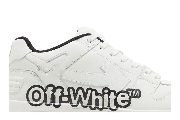 Кроссовки Off-White Off-White Out of Office Low 'Logo Print - White Black', белый — фото 3