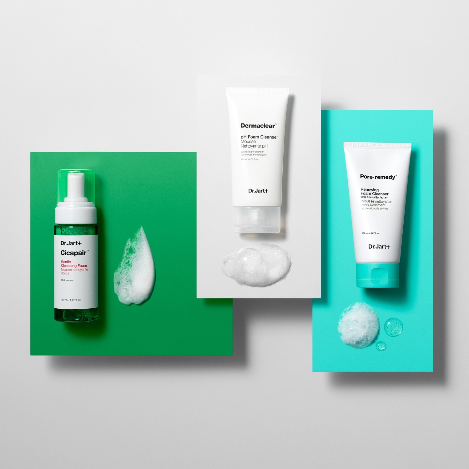 Гель для умывания Dr. Jart+ — Очищающая пенка для лица pore-remedy renewing foam cleanser Dr Jart, объем, 150 мл — фото 4
