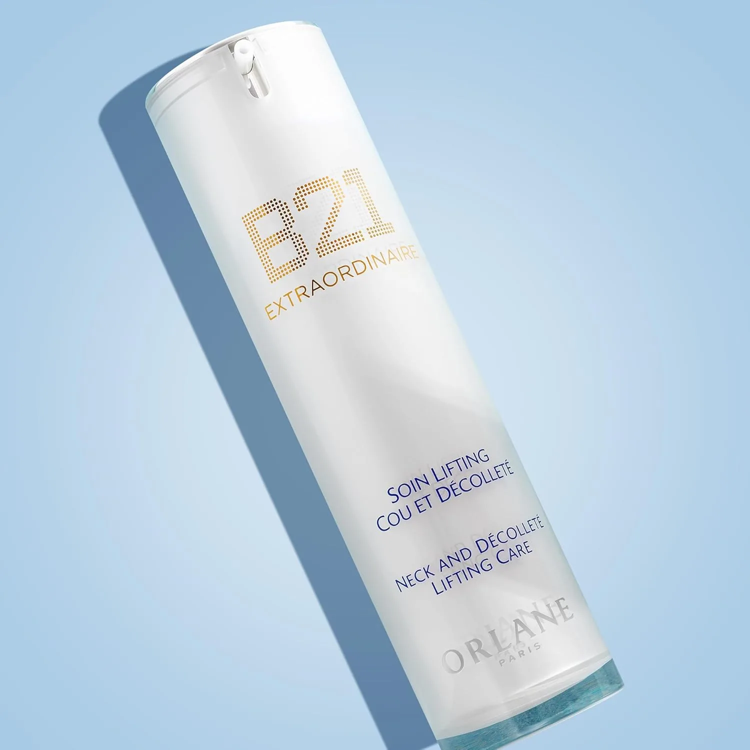 B21 Extraordinaire уход для подтяжки шеи и декольте, продвинутое антивозрастное средство, эксклюзивный комплекс Youth Reset, 21 аминокислота из стволовых клеток бледного ириса 50 мл Orlane Paris — фото 3
