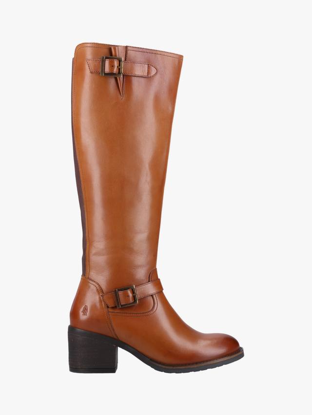 Кожаные ботинки Heidi до колена Hush Puppies, Tan