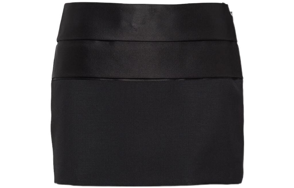 

Праздничная повседневная длинная юбка женская черная Prada