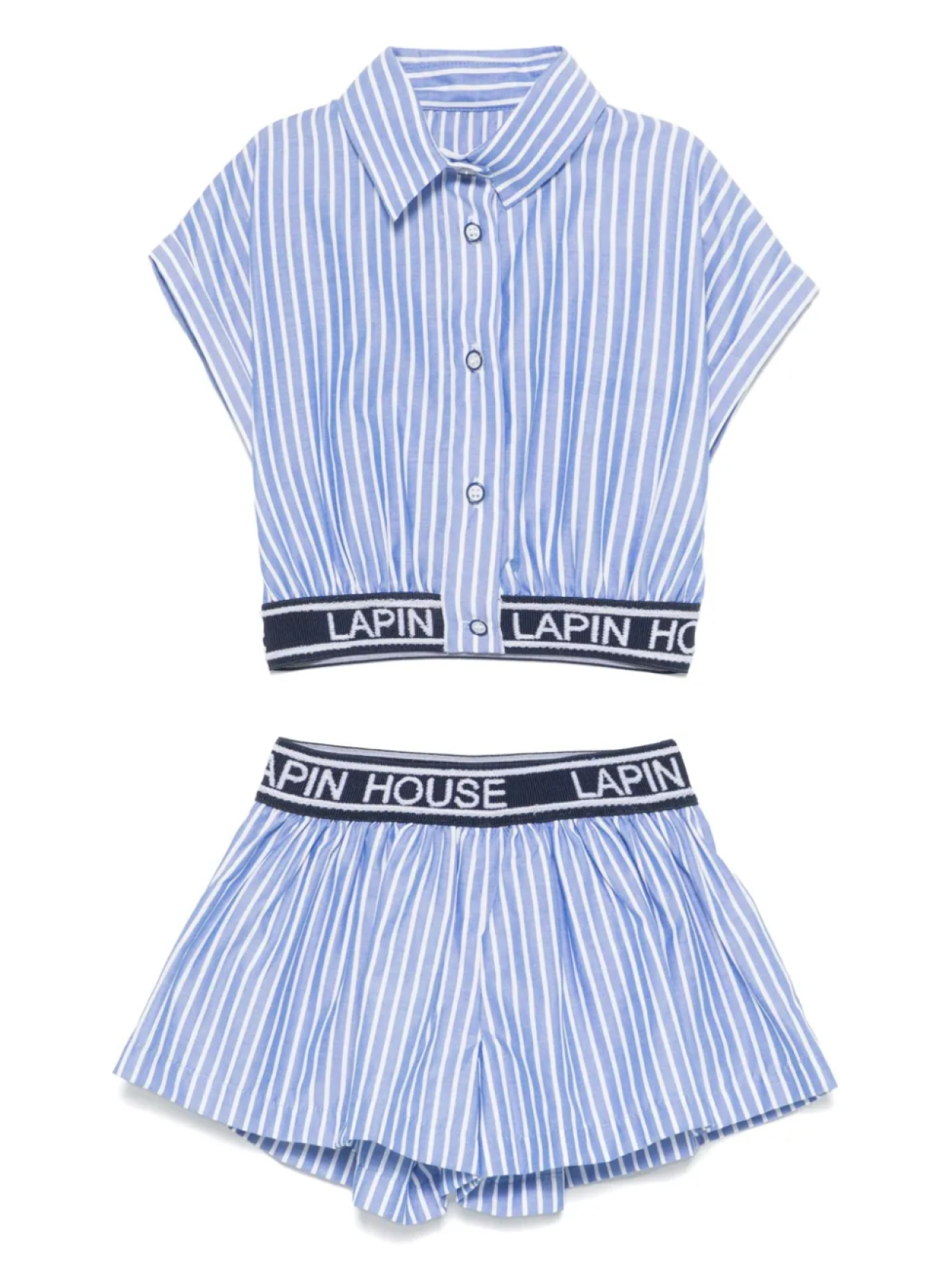

Lapin House комплект из футболки и полосатых шортов, синий