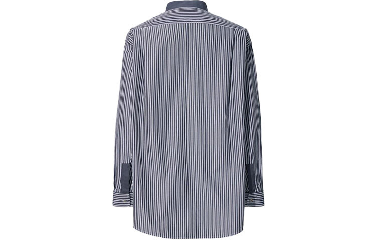 Jil Sander X FW20 Jil Sander Collaboration Series Рубашка мужская темно-синяя Uniqlo, темно-синий — фото 2