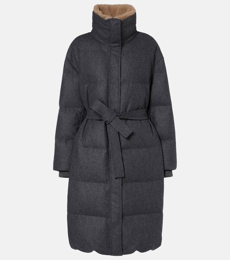 

Пальто из вирджинской шерсти Brunello Cucinelli, Grigio Scuro