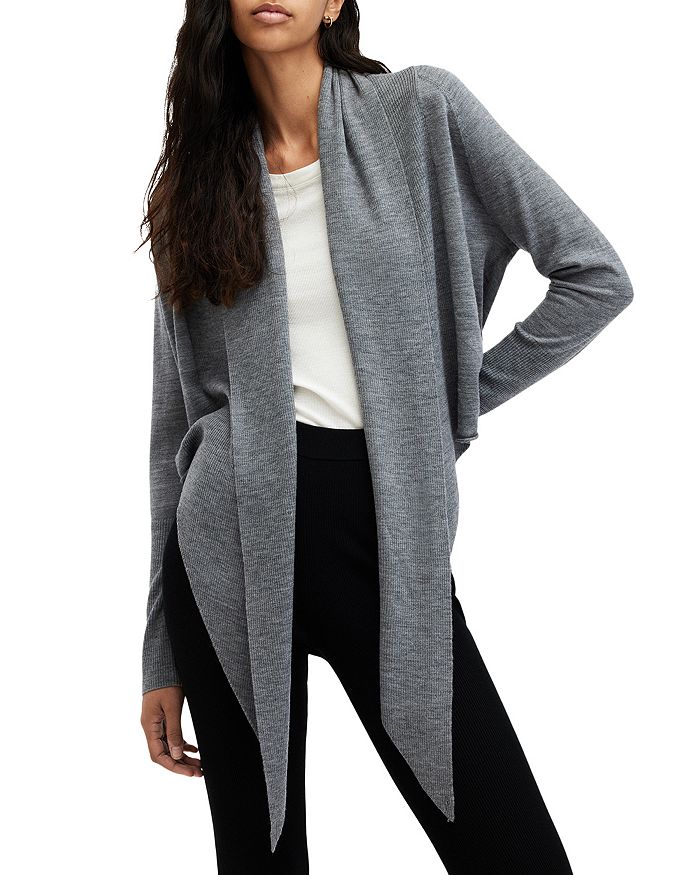 

Кардиган Wasson Pirate из шерсти ALLSAINTS, серый