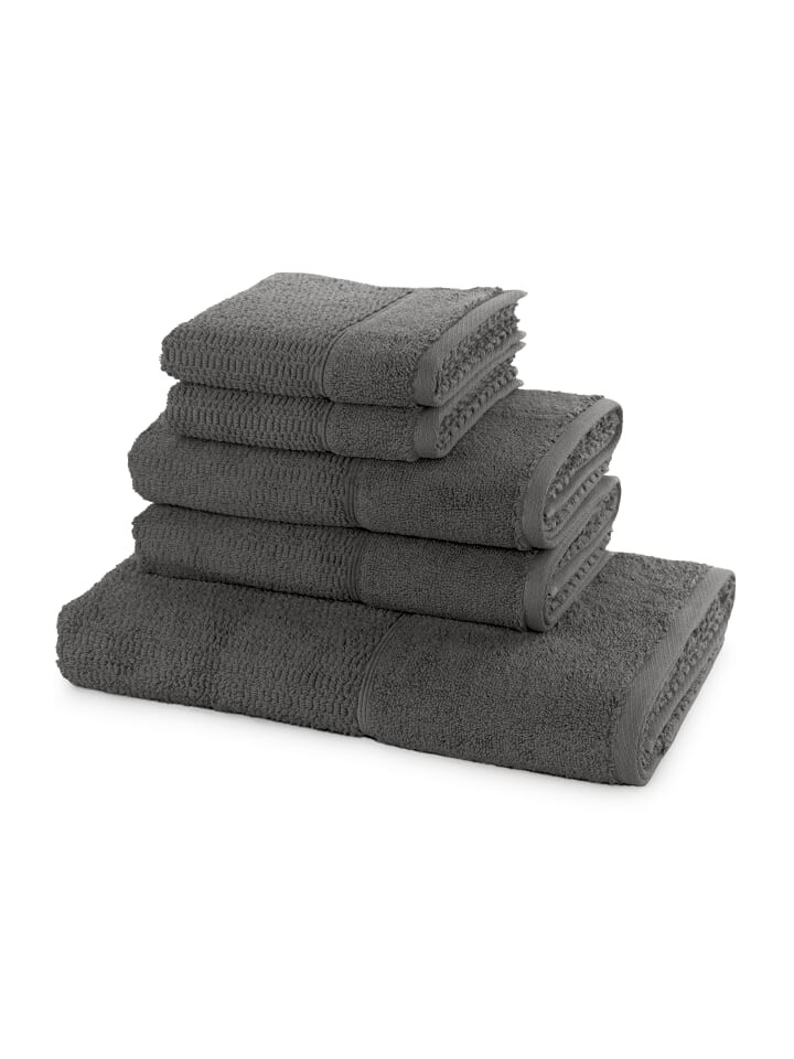 

Набор полотенцев frottana set Pearl 5 TLG, цвет graphite