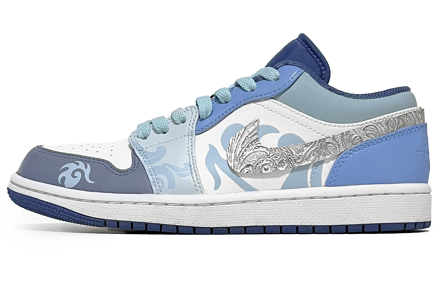 

Jordan Баскетбольные кроссовки Air 1 Vintage, низкие, мужские, синие/белые