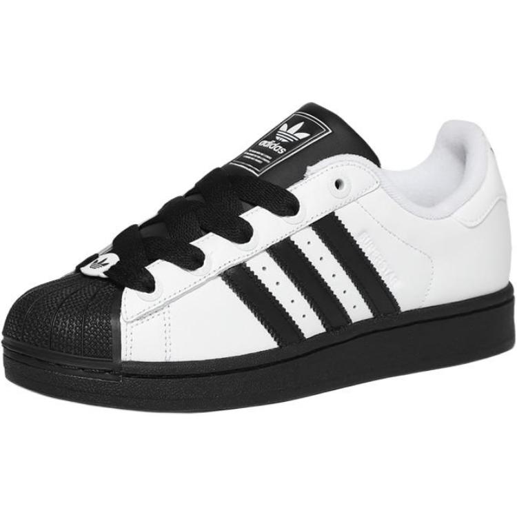 Детские кроссовки для скейтбординга Superstar 2 Low Top Adidas, белый/черный — фото 3
