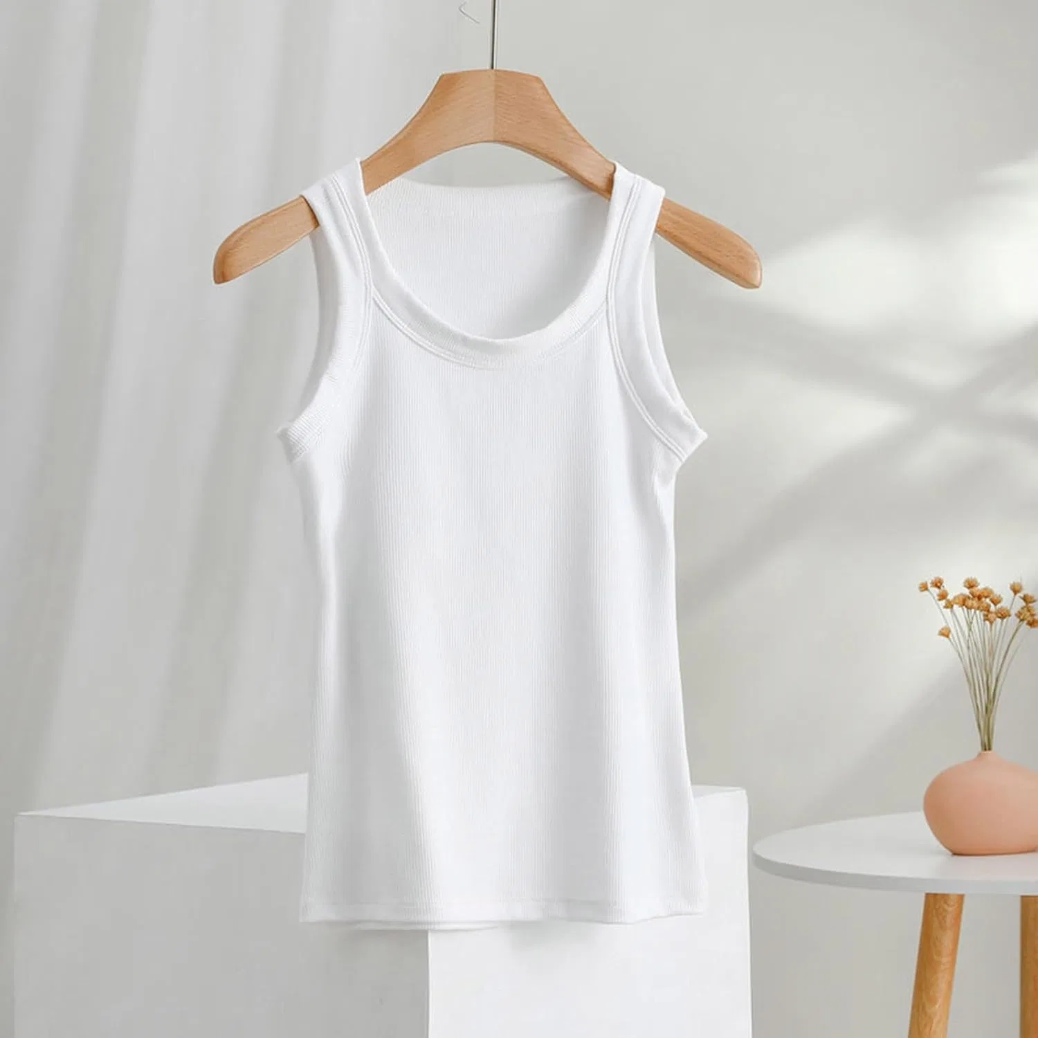 Женский топ для тренировок, быстросохнущий, Nylon, A01_white — фото 2