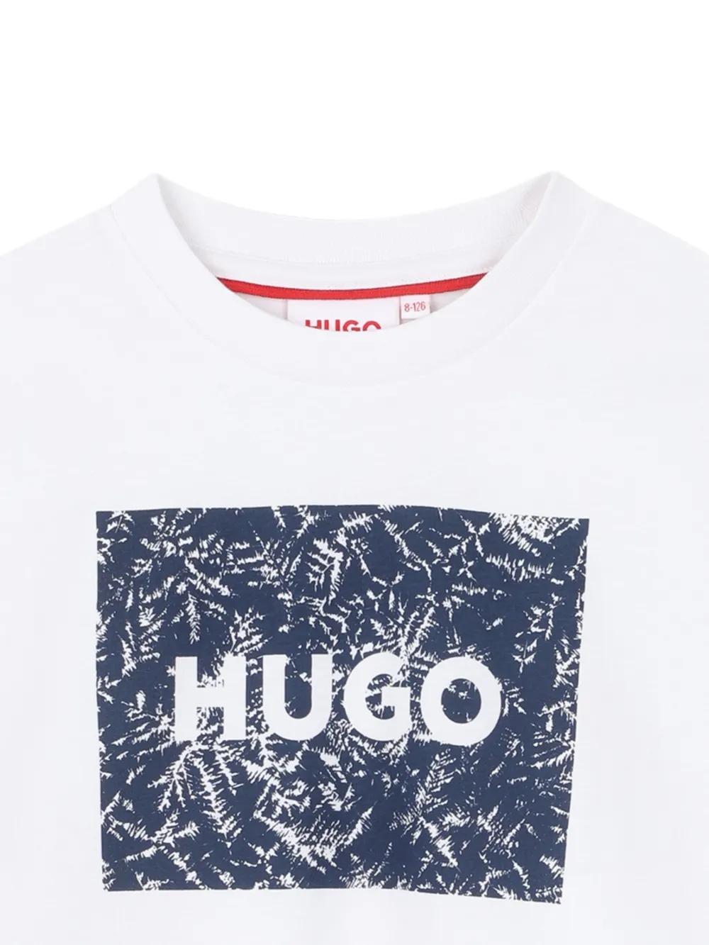 Футболка с графичным принтом Hugo Kids, белый — фото 3