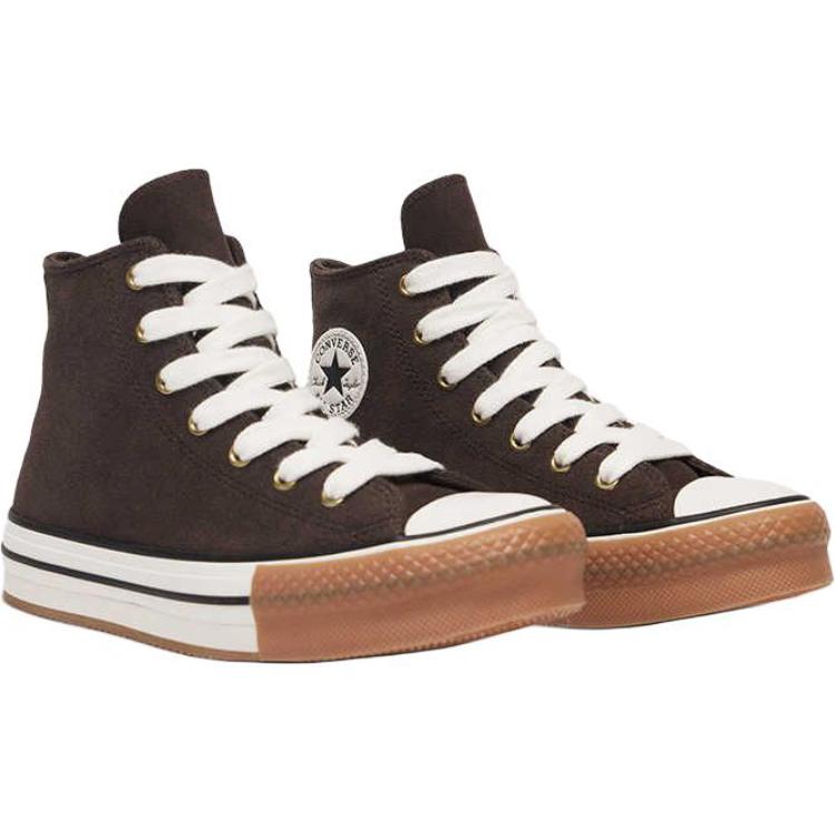 Кроссовки All Star High Top для детей и подростков из хлопка Converse, коричневый — фото 3