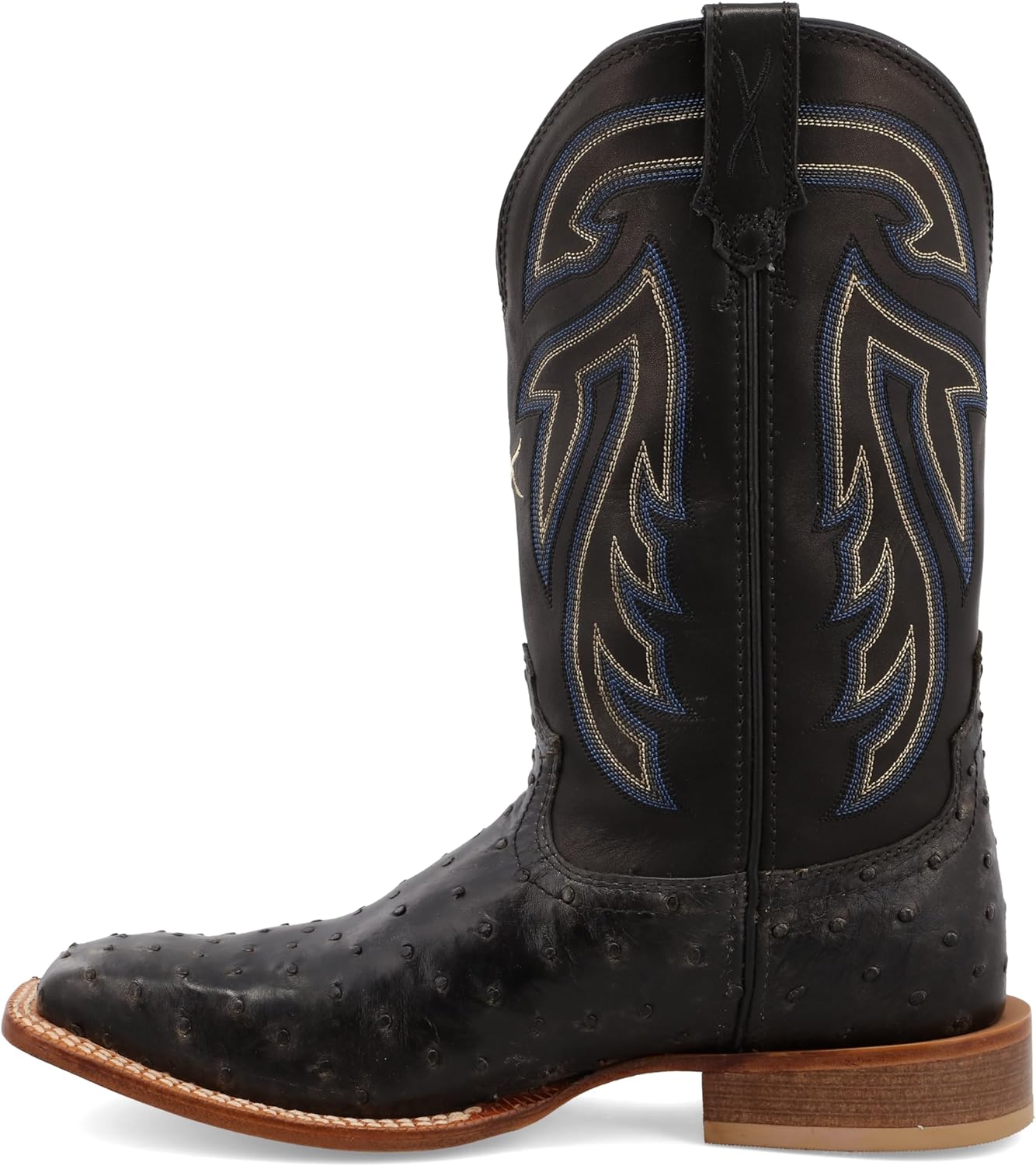 Ковбойские сапоги Twisted X Men's Ruff Stock Western с широким квадратным носком - Mrs0067, Distressed Saddle & Peacock — фото 2