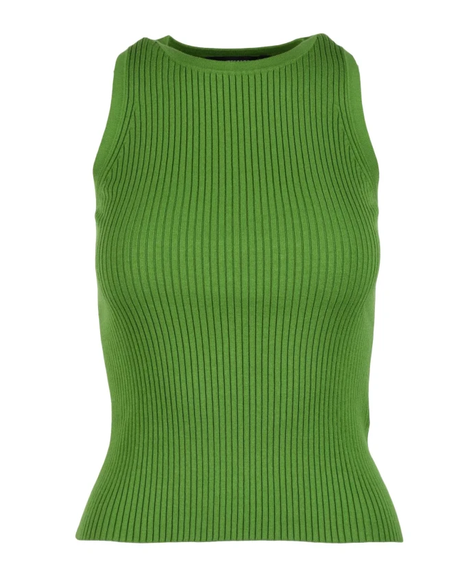 

Вязаный топ с смесовой вискозой Max Mara Weekend, зеленый