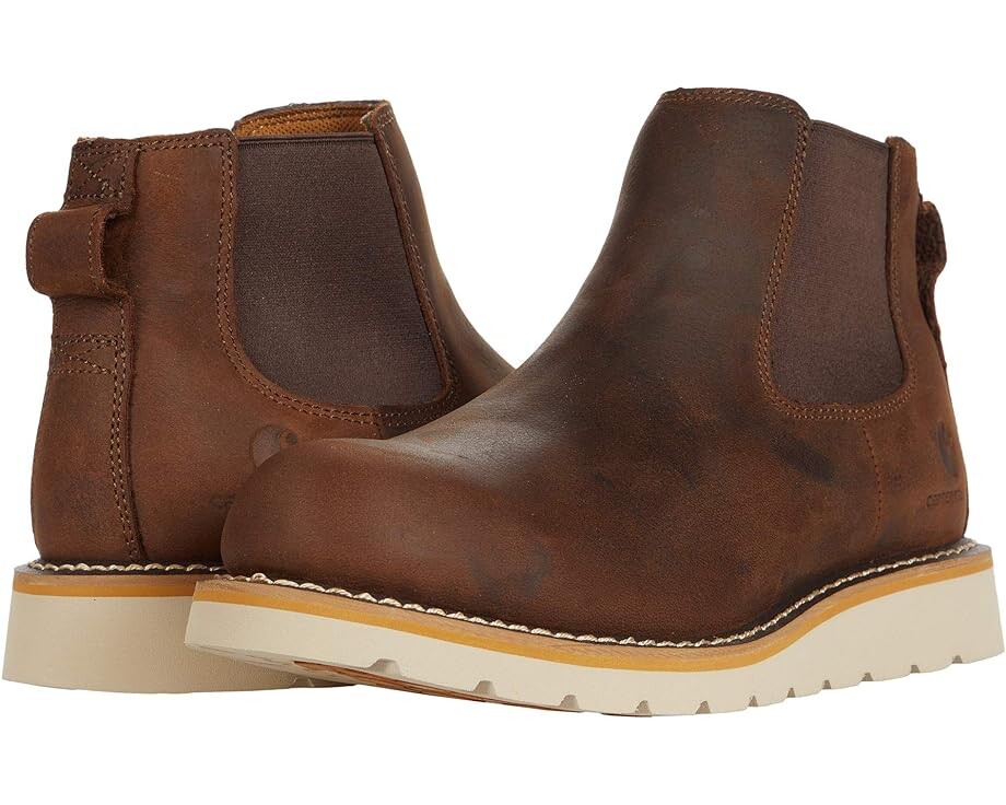 

Ботинки Carhartt Wedge 5" Chelsea Pull-On Soft Toe, цвет Dark Bison Oil Tanned