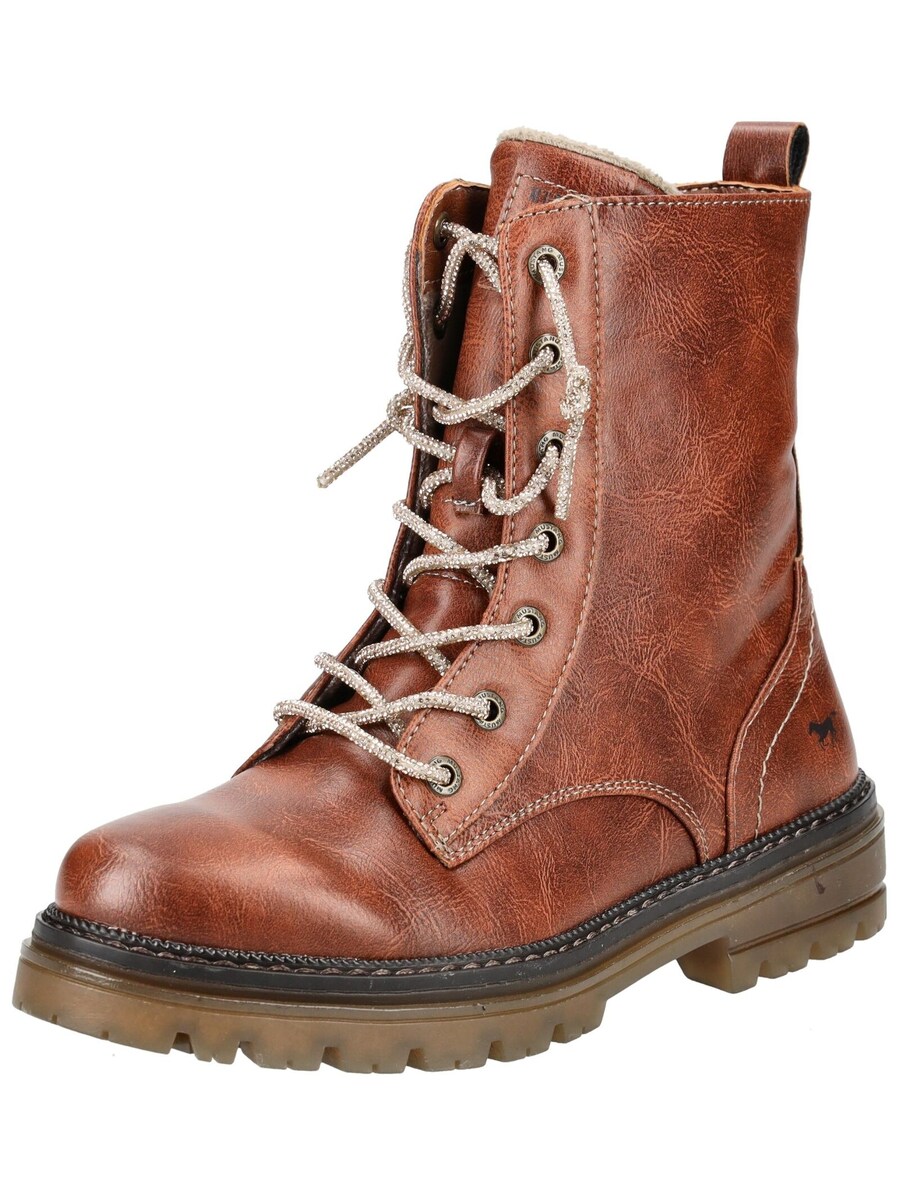 Ботильоны на шнуровке MUSTANG, цвет Chestnut brown