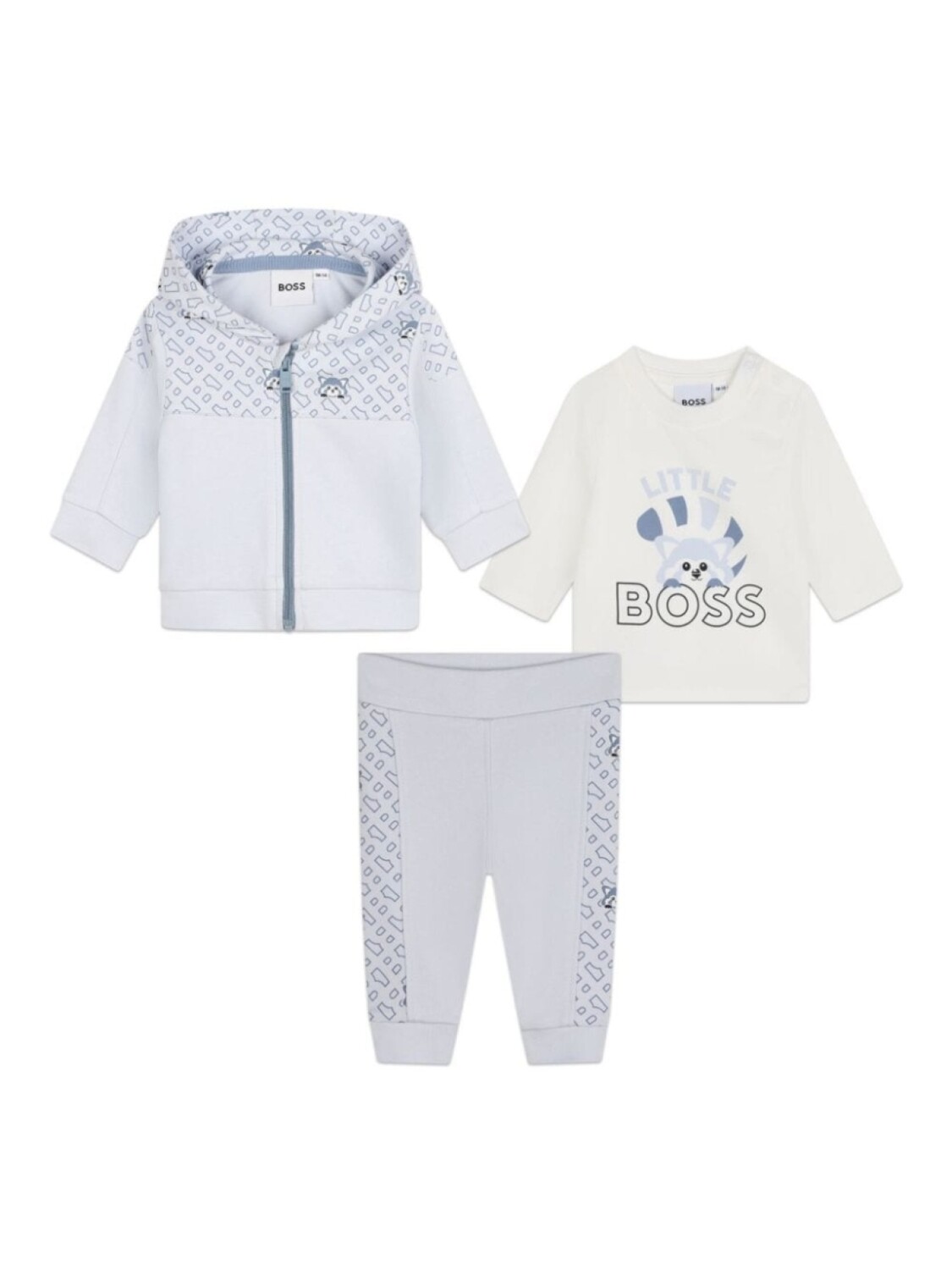 

BOSS Kidswear брюки с вышивкой «Красная панда» (комплект из трех шт.), синий