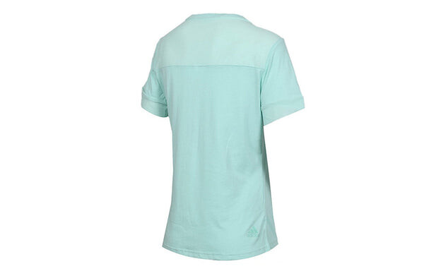 Футболка alphabet logo printing sports short sleeve mint green Adidas, зеленый — фото 2
