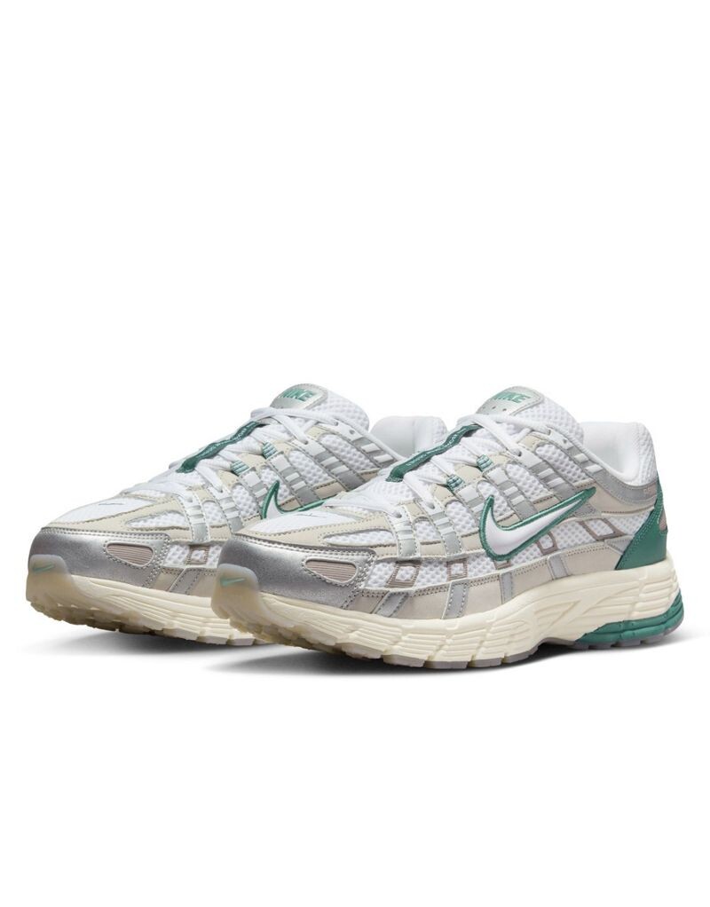 

Бело-темно-зеленые кроссовки Nike P-6000 PRM, Зеленый, Бело-темно-зеленые кроссовки Nike P-6000 PRM
