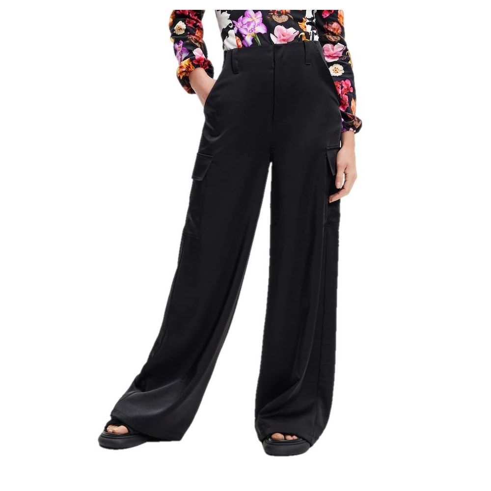 

Черные вискозные джинсы и брюки Desigual