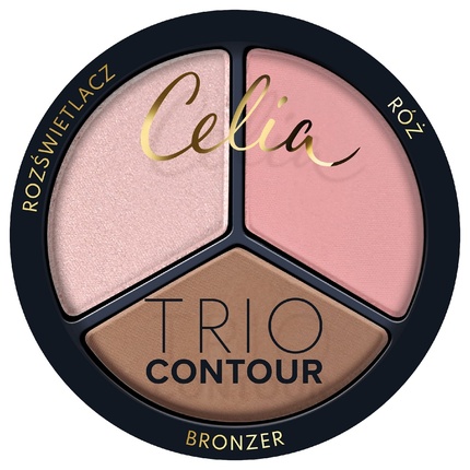 

Набор пудр для контурирования лица Celia Trio Contour Face Contouring Powder Set 03 50g Céla