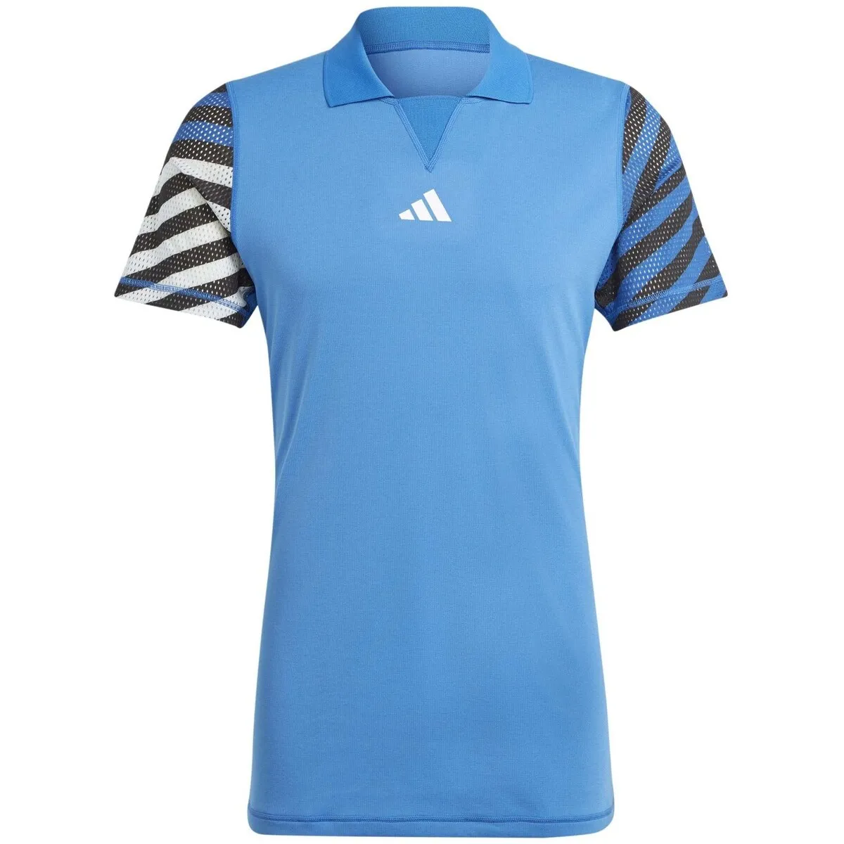 Мужская теннисная футболка-поло Adidas NY FLFT, синий — фото 3