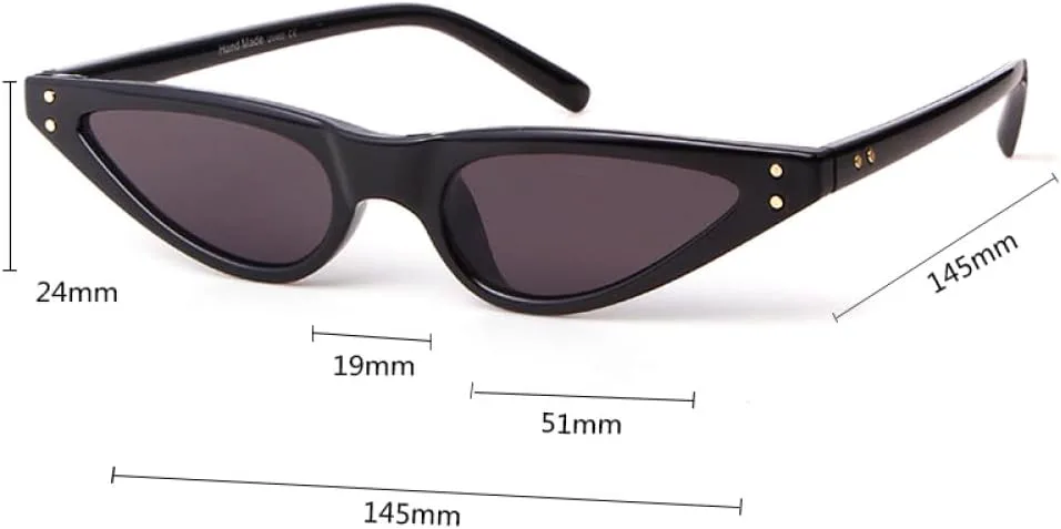 

Солнцезащитные очки LVTFCO «кошачий глаз» для женщин и мужчин, модные, маленькие треугольные, женские солнцезащитные очки с защитой от УФ-излучения UV400, C3