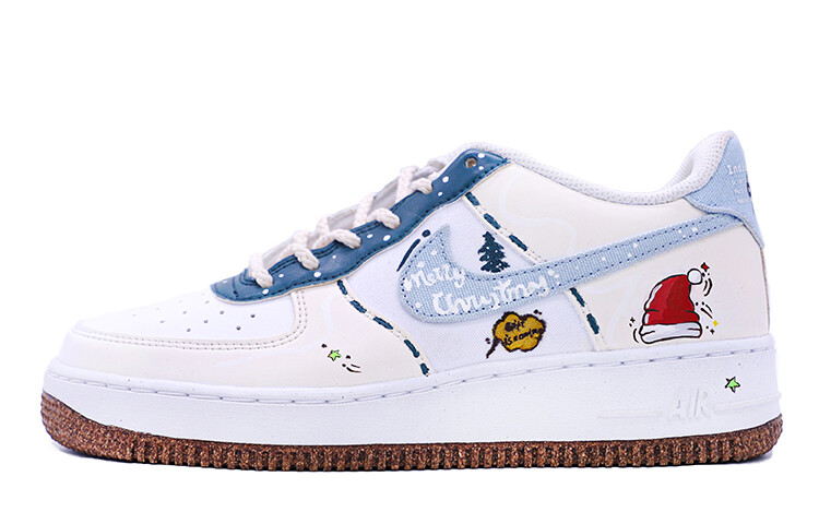 

Кроссовки Nike Air Force 1 Skateboard Shoes Unisex Low-Top White Blue Black