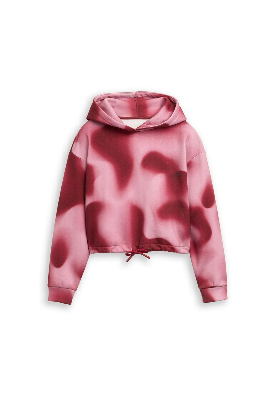 

Худи TOM TAILOR Hoodie, Burgundy Abstract Print/Bordeaux