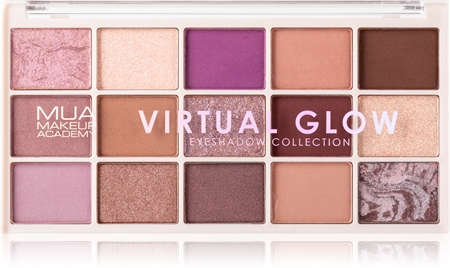 

Палитра теней для век MUA Makeup Academy Professional 15 Shade Palette, Virtual Glow 12 g