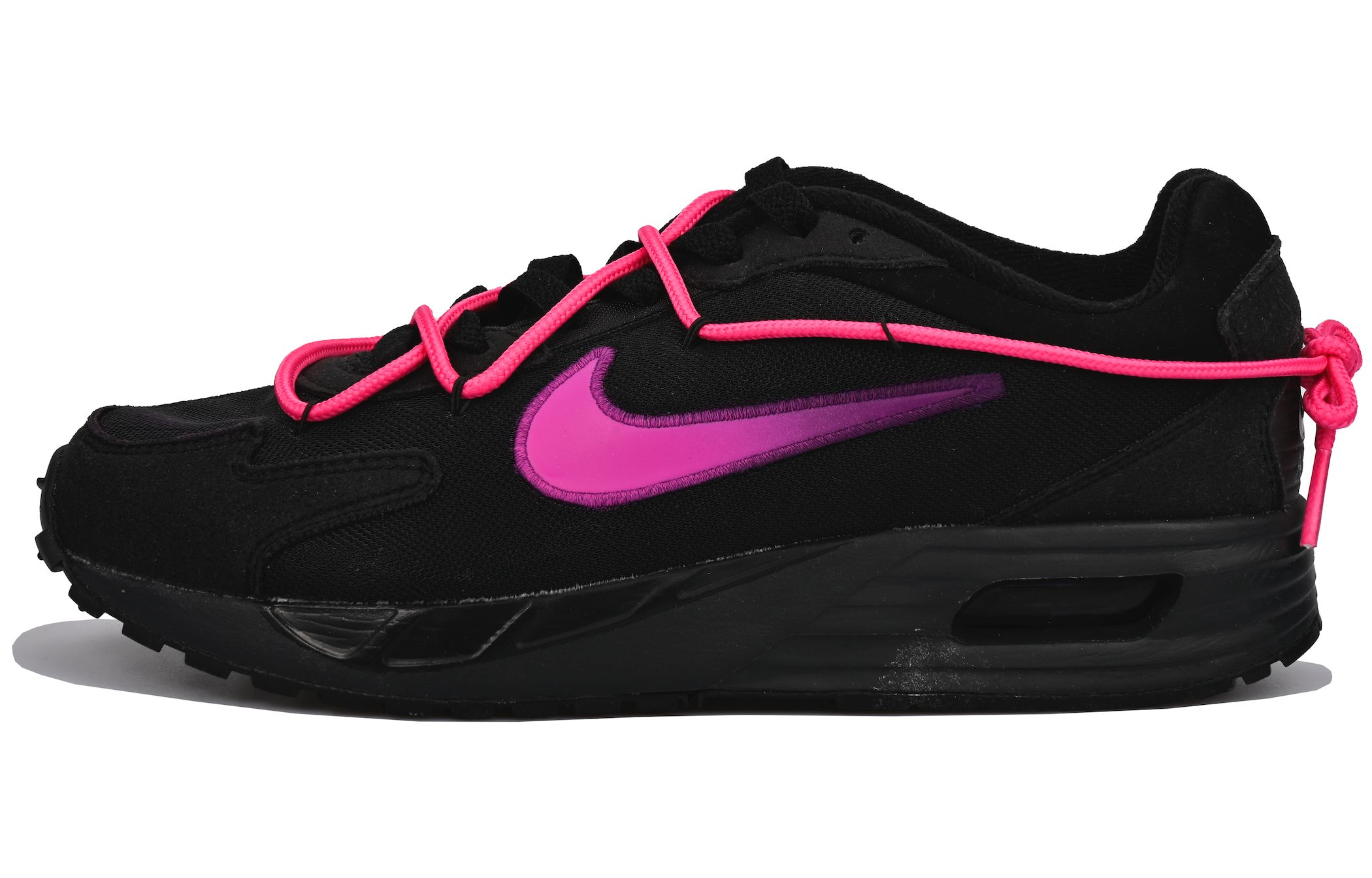 

Кроссовки Nike Air Max Solo Lifestyle Shoes Unisex Low-top Black/pink, черный/розовый